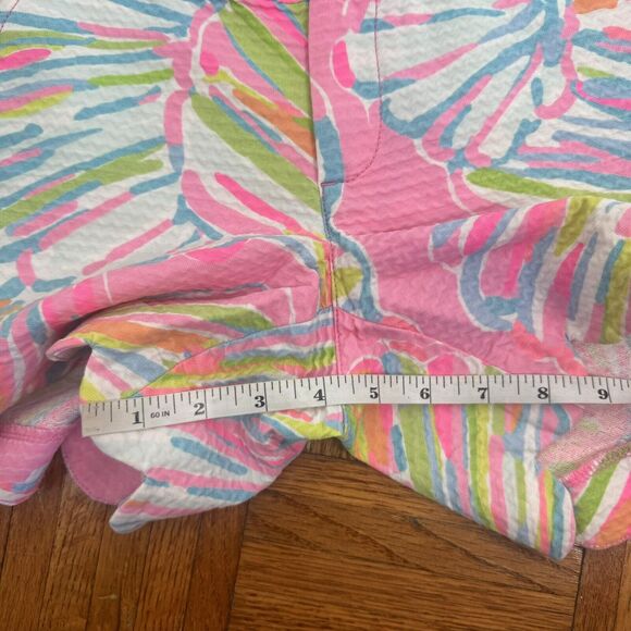 Lilly Pulitzer Womens The Buttercup Short Shellabrate Scallop Hem Shorts Size 00 - Picture 10 of 16